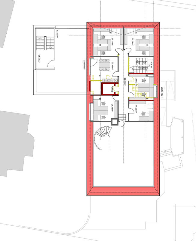 Machbarkeitsstudie Schwaig Grundriss Dachgeschoss